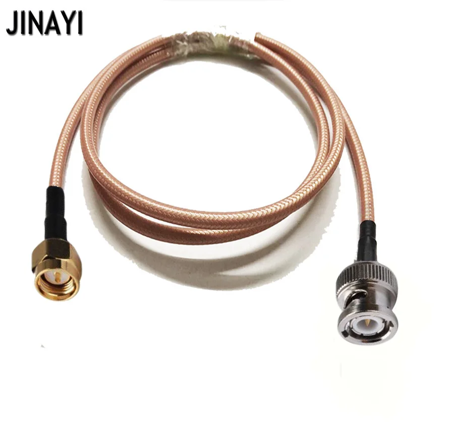 Bnc Male To Sma Male Connector Rg142 Rf Coaxial Wifi Antenna Coax Low