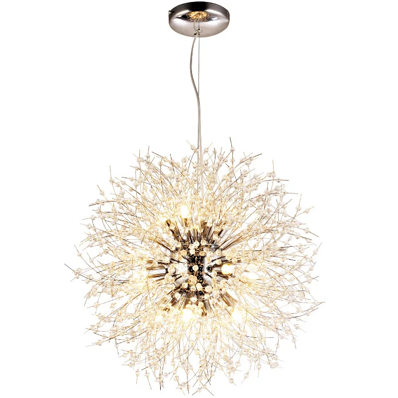 

Noric simple Dandelion LED Pendant Light Kung Clear Crystal Modern Creative for Dining master Room Restaurant Living room store