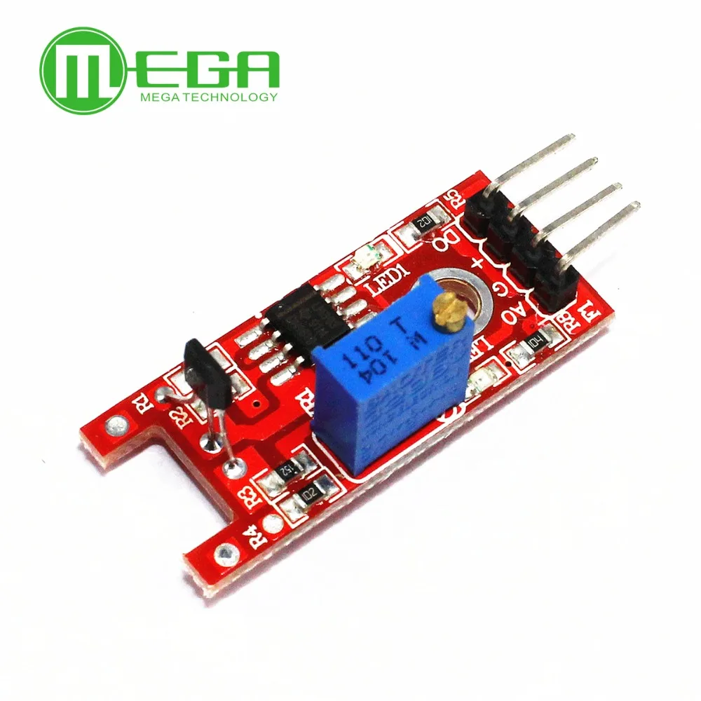 Smart Electronics 4Pin Ky-024 Interruttori Hall Magnetici Lineari Modulo Sensore Di Conteggio Della Velocità Per Arduino Starter Kit Fai Da Te