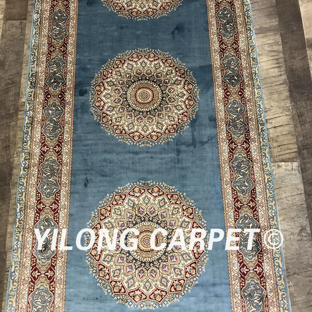 Yilong 2 8 'x 18' Вход ручной работы персидский стиль шелковые коврики для коридора