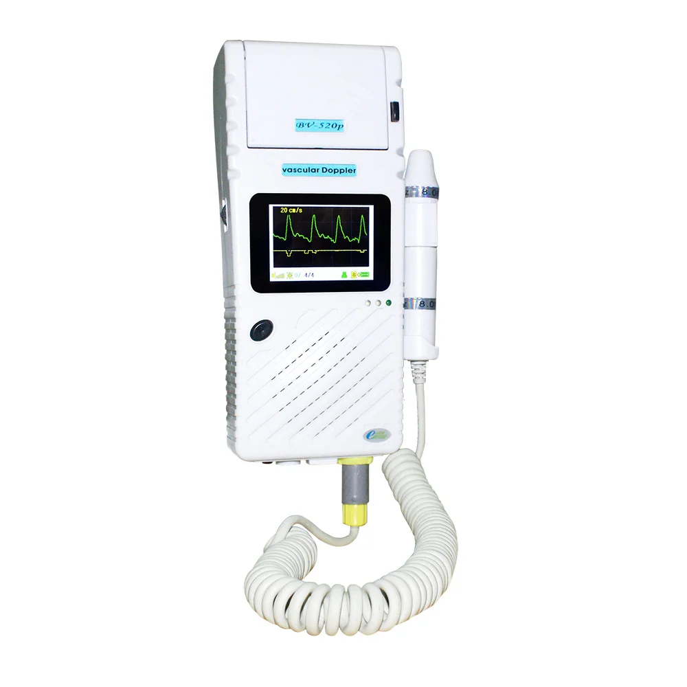 

Ultrasound Vascular doppler handle type with thermal printer bidirection doppler vascular BV520P color LCD display gracphic PR