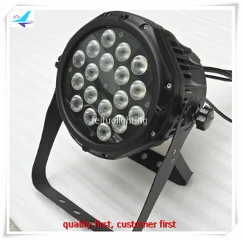 

free shipping 2pcs/lot IP65 Outdoor 18x10w Stage Par Can Light RGBW 4IN1 LED Uplight Waterproof Par64 Strobe DJ Disco Lighting