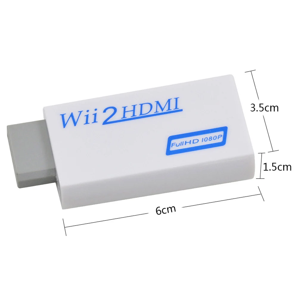  1080P Per Wii a HDMI Adattatore Convertitore di Supporto Full HD 720P 3.5mm Audio Per HDTV Proietto