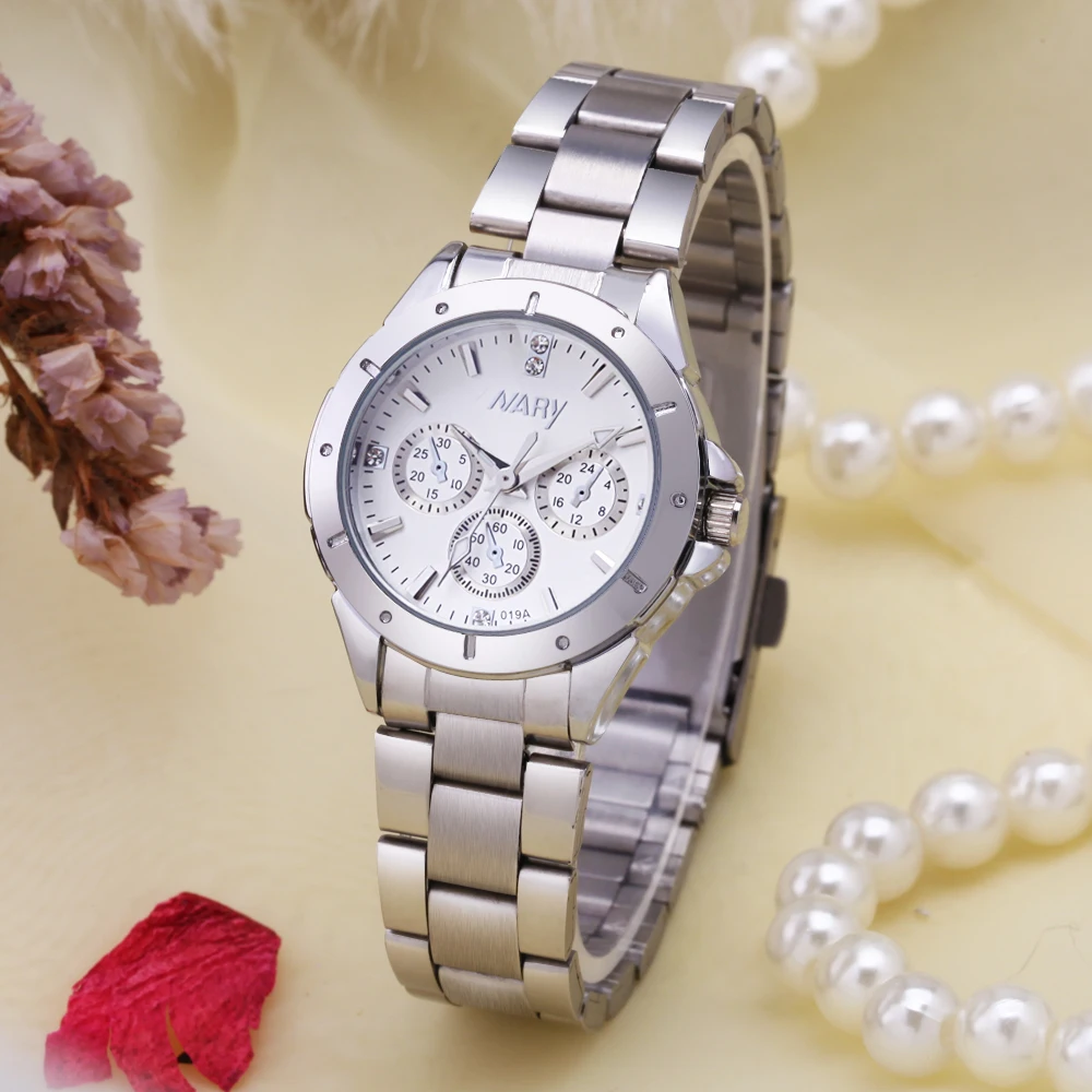 NARY часы Женская мода роскошные Reloj Mujer Нержавеющая сталь качество Алмазный