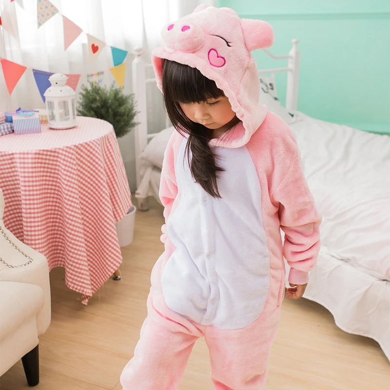 Disfraz de cerdo rosa para niños y niñas, Pijama de halloween Unisex,  Mono|onesie kids|cosplay costumecostume pajamas - AliExpress