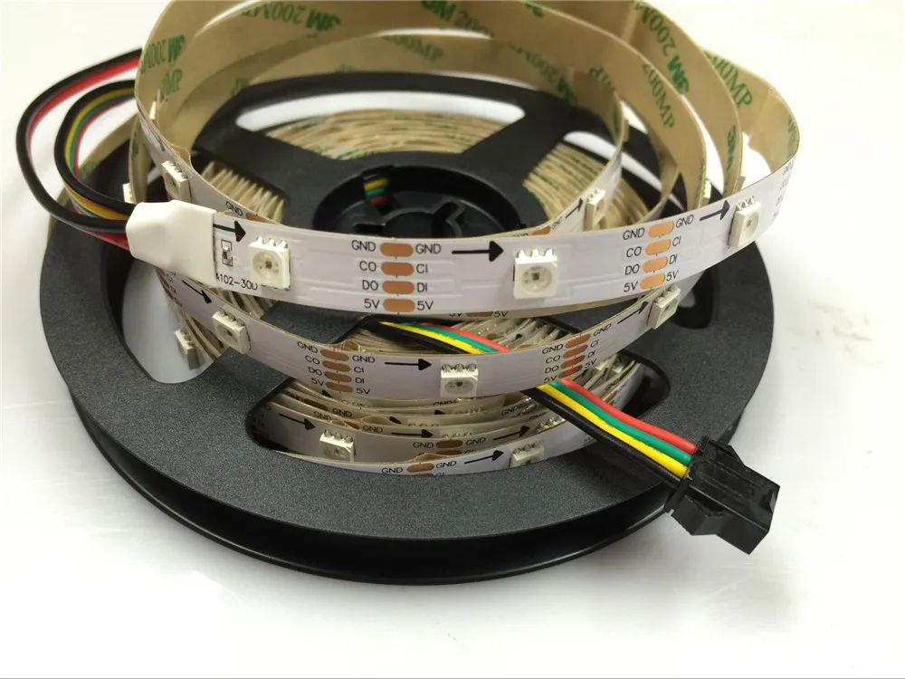 APA 102 CHIPS PROGRAMMABLE STRIPS PIXEL LIGHTS (5)