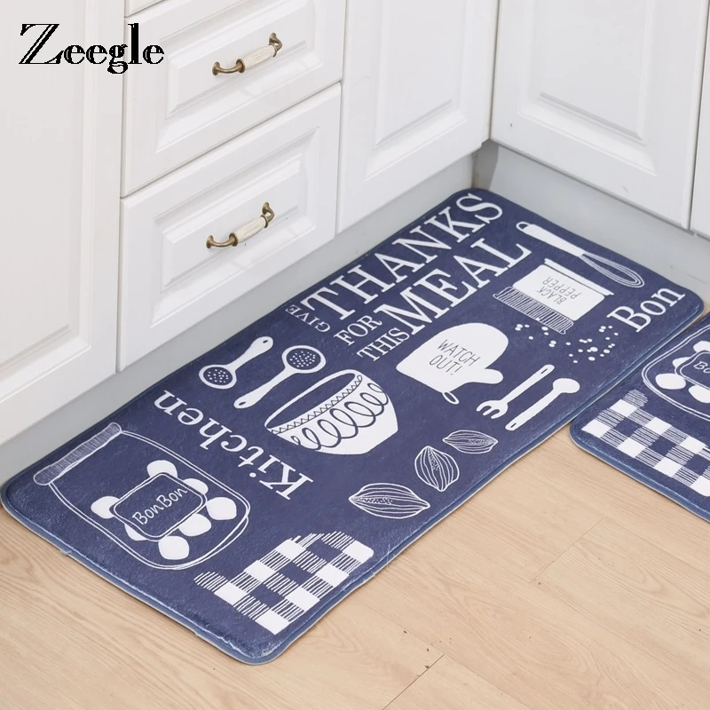 Zeegle Kitchen Carpet Floor Mat Cooking Utensil Printed Carpets Anti-Slip Living Room Bedroom Floor Carpets Absorbent Bath Rug Zeegle Kitchen Carpet Floor Mat Cooking Utensil Printed Carpets Anti-Slip Living Room Bedroom Floor Carpets Absorbent Bath Rug