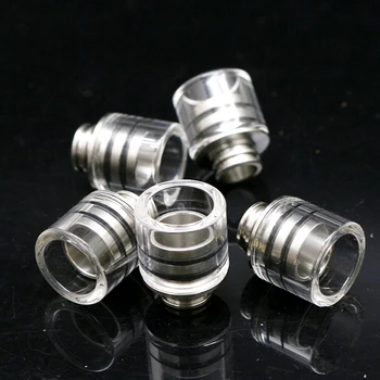 

glass material 510 Drip Tip Wide Bore Mouthpiece Vape Drip Tips for 510 Thread RTA RDTA Atomizer as MELO 3 MINI TFV8 Baby Tank