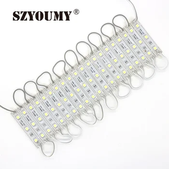

SZYOUMY Led Module 5050 3 Leds Waterproof DC12V For Advertising Board Display Window Counter 5050 Modules 4000pcs/Lot
