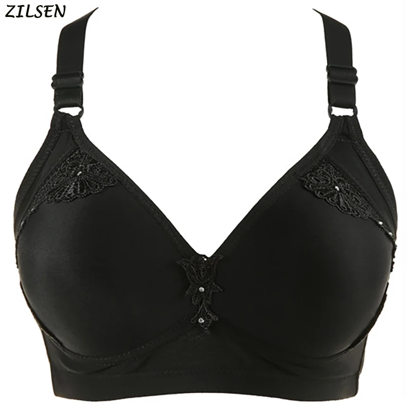 

Multicolor Women Comfortable and Simple Wire Free Push UP Bra Cotton Seamless Adjusted Padded Plus Size Bras For Women