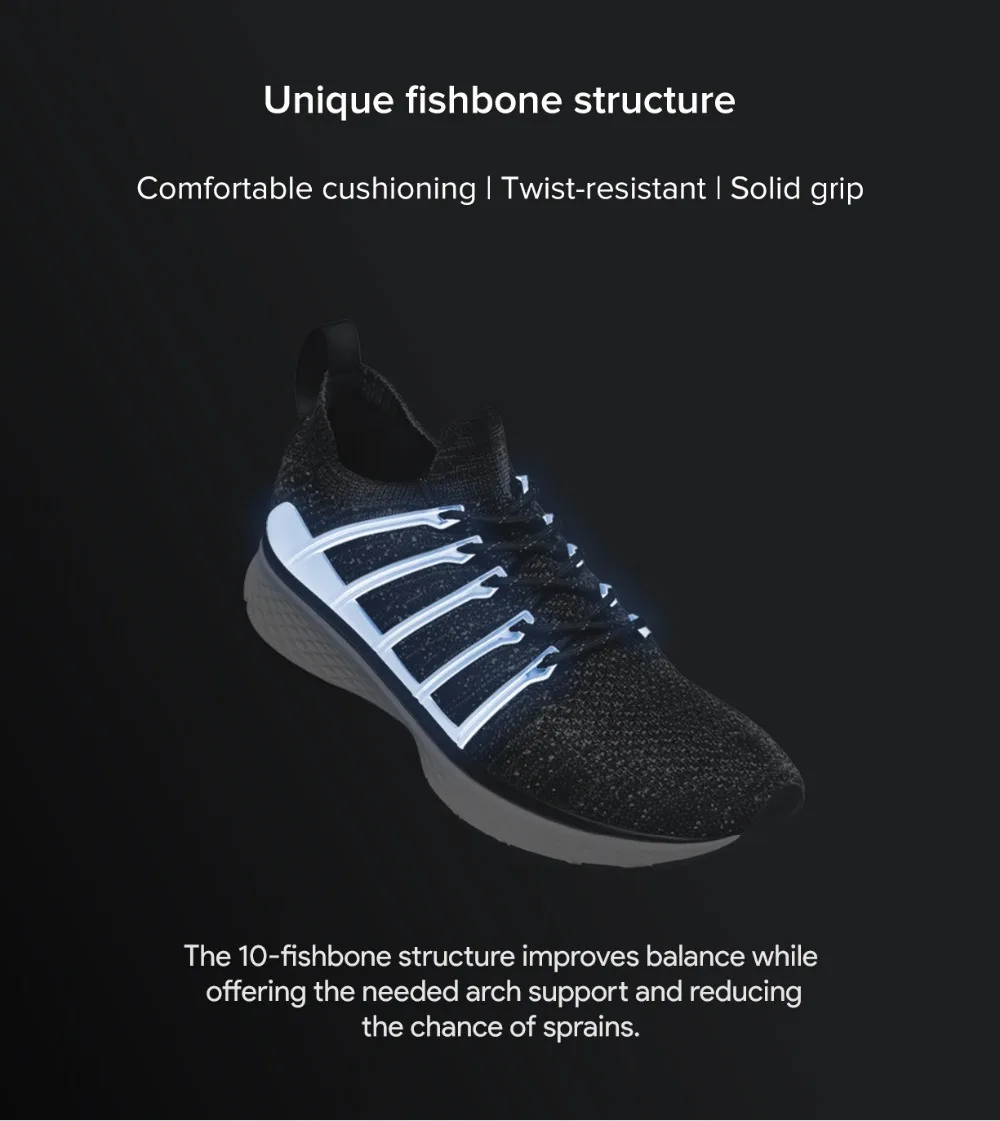 Xiaomi Sneaker 2 Mijia кроссовки спортивные Uni-moulding амортизирующая система блокировки рыбьей кости эластичный вязаный вамп для мужчин