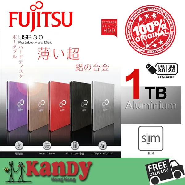 Fujitsu Алюминий USB 3.0 внешний жесткий диск HDD 1 ТБ Disco Дуро экстерно 1to HD disque мажор externe