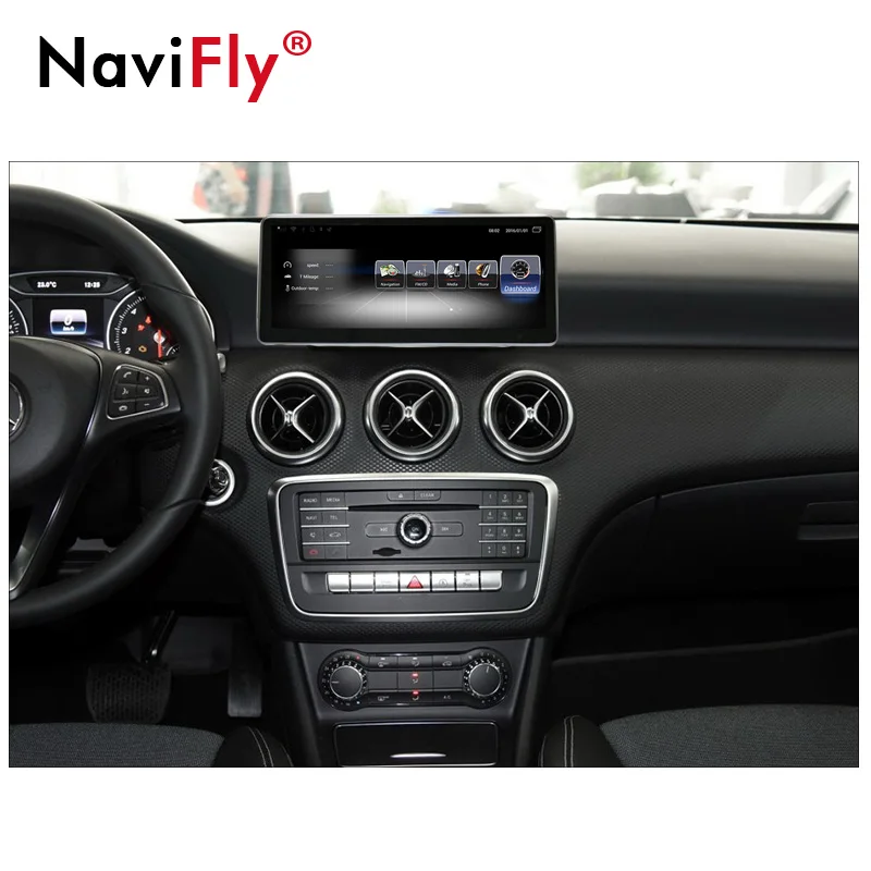 Flash Deal NaviFly Android 7.1 car multimedia player for Mercedes Benz A Class W176 2016-2017 A180 A220 A250 A200 GPS Navigation 4G LTE 1