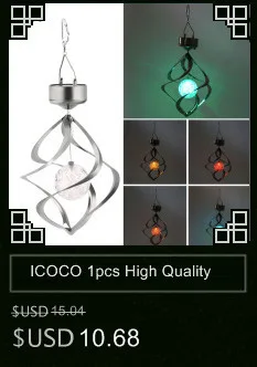 ICOCO 1 шт. 3 светодиодный водонепроницаемый IP65 Солнечный забор светильник Настенный светильник для лестницы пост Сад Двор Пейзаж Прямая