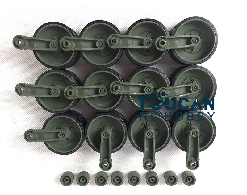 

HengLong Modification 1/16 Leopard2A6 Camouflage Metal Road Wheels W/ Suspention Bars 3889 TH00436