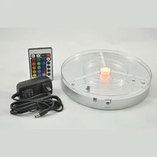 Производитель Китай 8 inch rgb led ваза свет база, довольно яркий Дистанционное управление для событий, свадебный центральные Декор