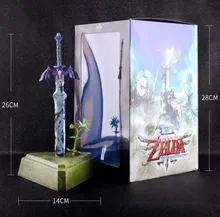 26cm zelda skyward espada ligação mestre espada figura de ação brinquedos boneca presente natal com caixa