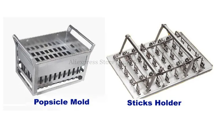 Ice Pop Mold 40pcs/Batch Popsicle Molds Commercial Ice Cream Mold with Stick Holder DIY Ice-lolly Molds 5