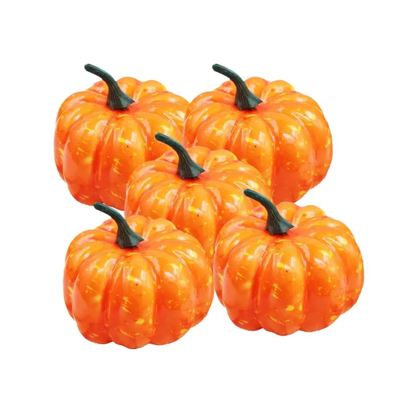 

Urijk 1/3/5pcs Simulation Pumpkin Halloween Foam Mini Small Pumpkin Festive Party Supplies Decoration Artificial Food Vegetable