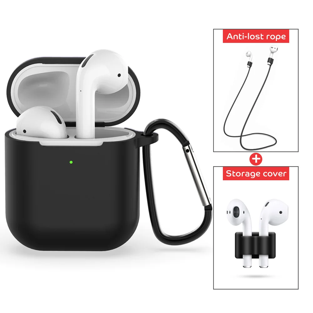 

New Mini Apply to Apple Bluetooth Headset Airpods 2 Generation Silica Gel Cover Charging Box Protective Cover Receiving Box