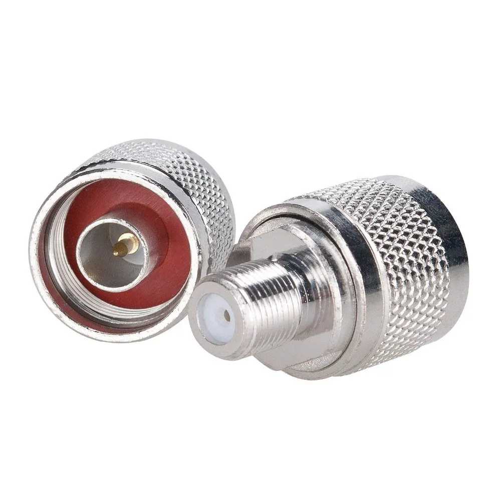 100 шт. N штепсельная вилка к гнезду F RF коаксиальный разъем адаптера|plug adapter connector|plug