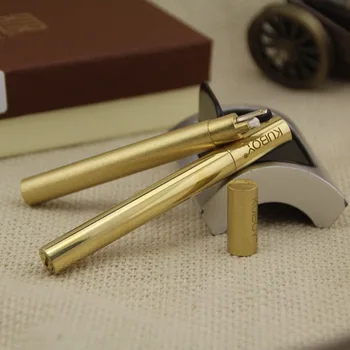 

Slender cylindrical strip wheel kerosene lighter, high-grade copper shell, metals kerosene lighter, gift,Cigarette Accessories