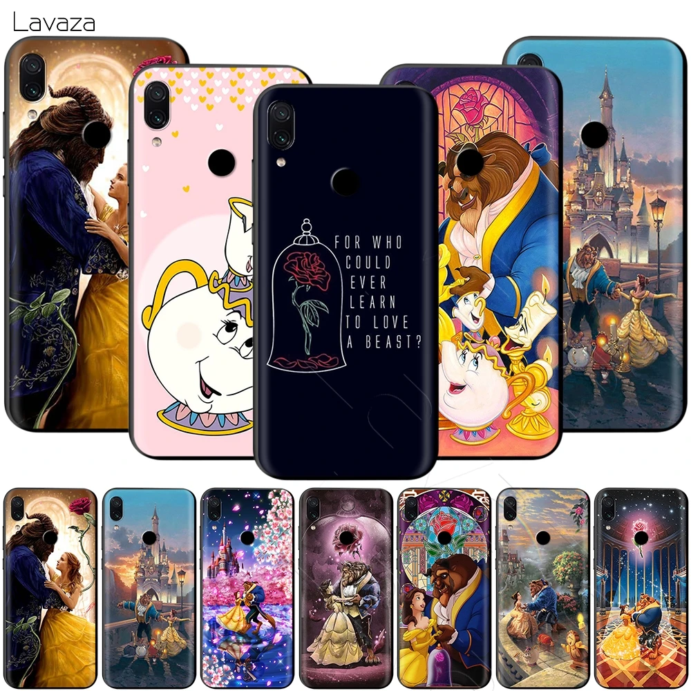

Lavaza Beauty Beast Rose Princess Case for Xiaomi Redmi Note 8 Pro MI MAX 3 6 8 9 SE A1 A2 Lite Plus Pocophone F1
