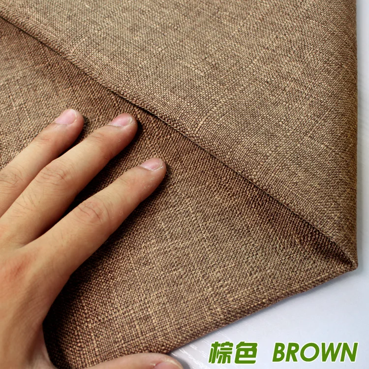 Compound Lining Linen Fabric Sofa Cushion Fabirc Sewing Cloth Outdoor Thick Linen Blend Fabric Upholstery 58 Wide per Yard Grey