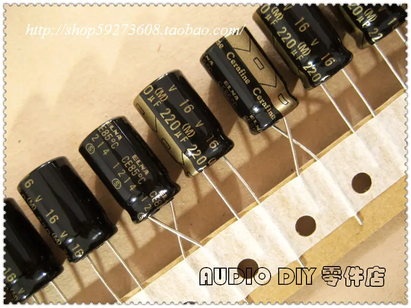 Горячая распродажа 10 шт/30 шт ELNA Cerafine серия 220 мкФ/16 в аудио электролитические конденсаторы супер конденсатор