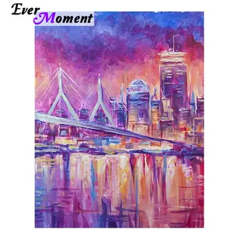 

Ever Moment Diamond Painting Cross Stitch Full Square Drill Decoration For Home 5D DIY Diamond Embroidery Scenery Bridge S2F1806