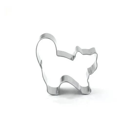 6pcs/set Cute Cat Shape Stainless Steel Cookie Cutter Fondant Biscuits Tools Sugar Craft Bakery Bakeware