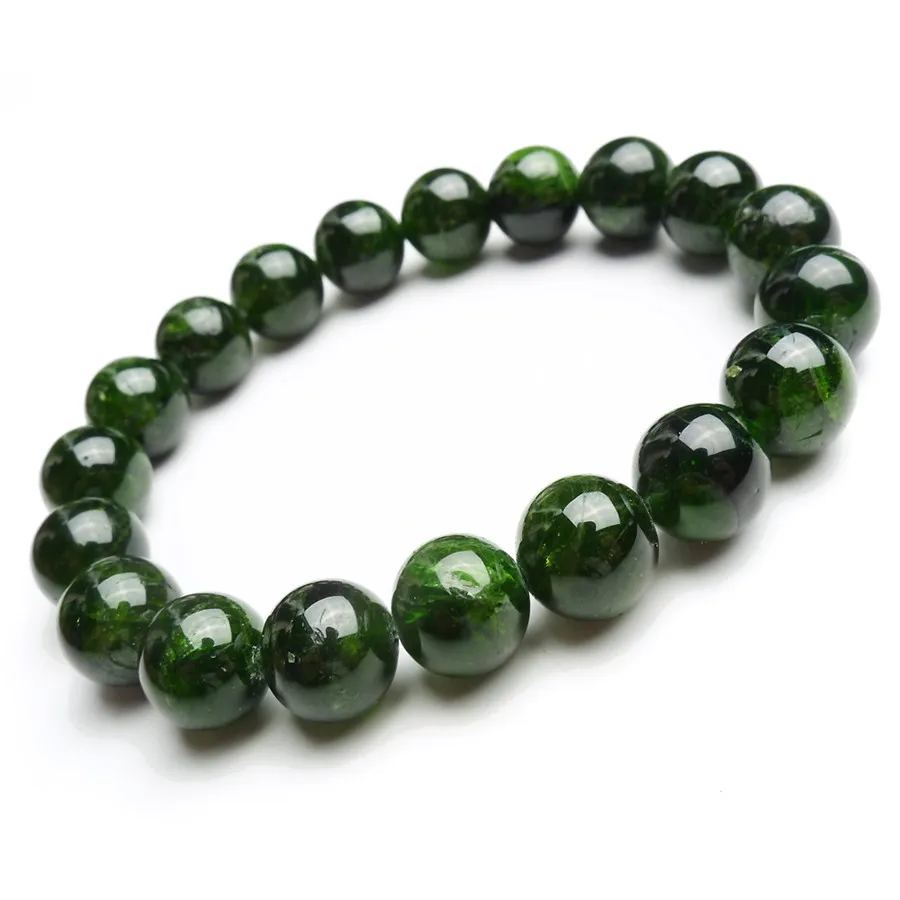 Natural 10mm China Red Ruby Jade Gemstone Round Beads Bracelet