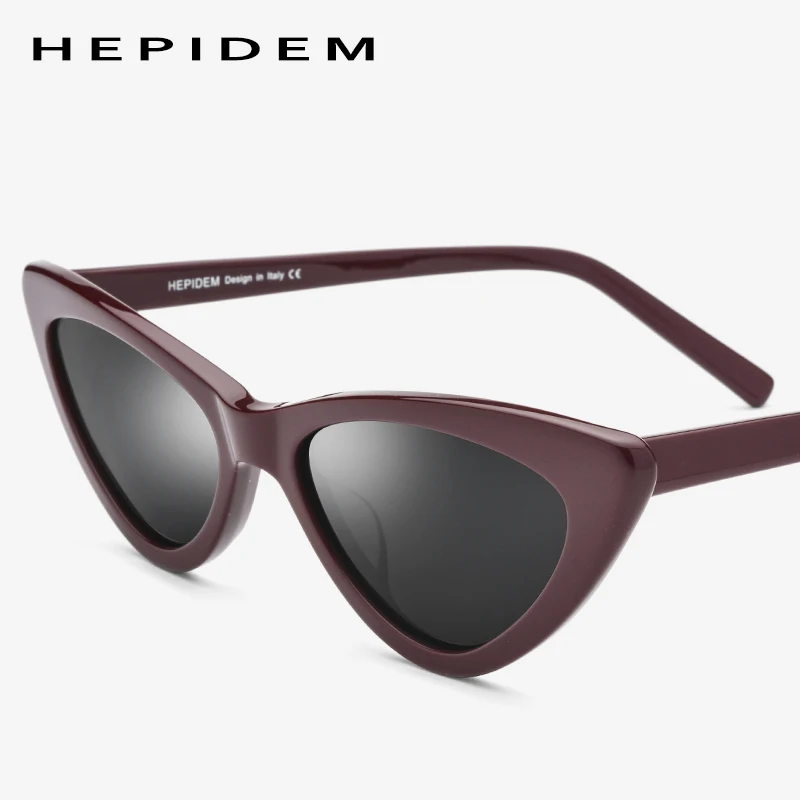 

Acetate Polarized Sunglasses Women Mirrored Cateye Ladies Sexy High Quality Korea Full Cat Eye Sun Glasses for Woman 9104