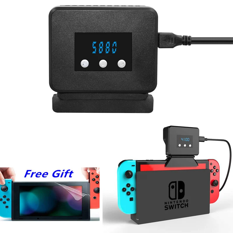

Nintend Switch Top Radiator Base Cooling Fan Cooler for Nintendo Switch Console Heat Sink Cool With Temperature Display 2019