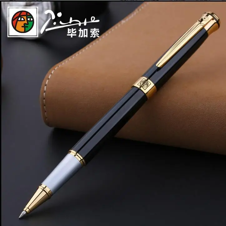 Material de Escritório Picasso Marca Rolo Bola Caneta Papelaria Escola Luxo Escrita Presente Aniversário Canetas 2 Canetas esferográficas