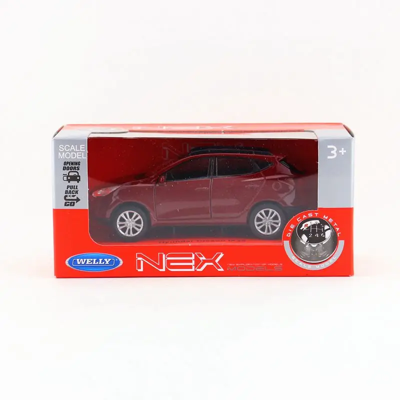 WELLY 1/36 масштабная модель автомобиля игрушки Корея hyundai Tucson ix35 SUV литая модель металлическая модель автомобиля для подарка/детей/коллекции