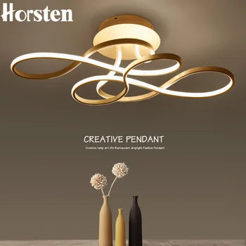 

Horsten Minimalism Modern LED Ceiling Lights Creative Acrylic Aluminum Ceiling Lamp For Living Room Bedroom Dinning Room Fixture