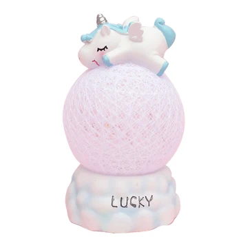 

Creative Unicorn Vine Ball Night Light Ornaments Cartoon Nightlight Desktop Resin Crafts Home Living Room Decor Birthday Gifts