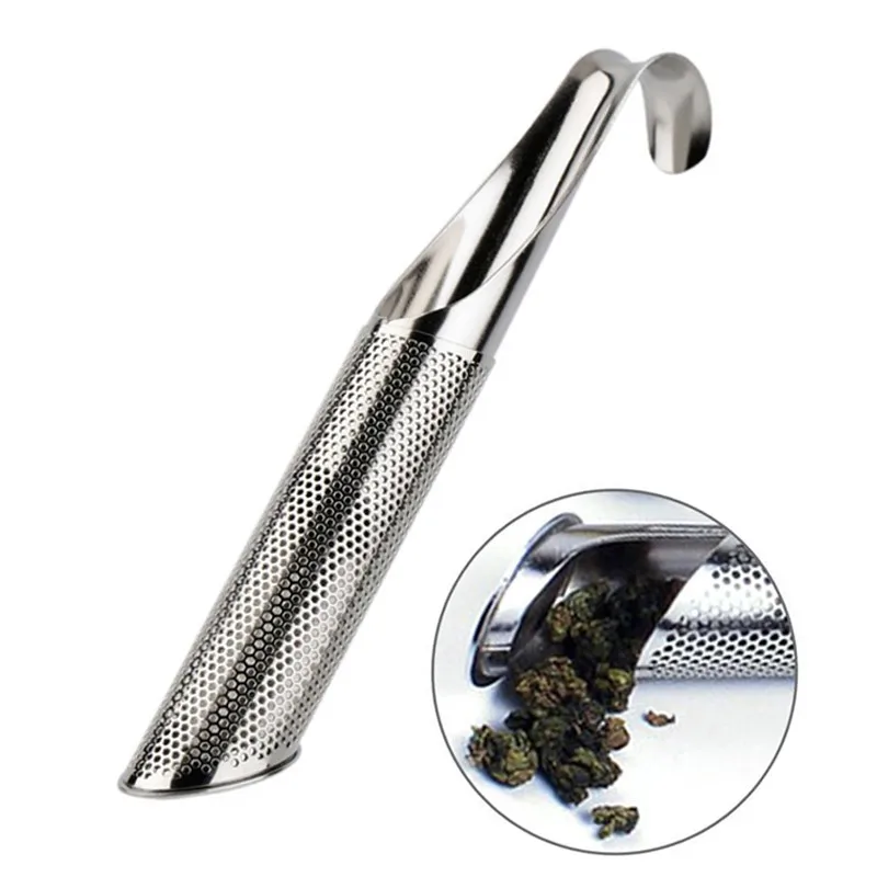 1Pc Stainless Steel Tea Infuser Leaf Tea Strainer Diffuser Pipe Design OOlong Puer Black Green Tea Filter Brewer for Mug Teaware (1)