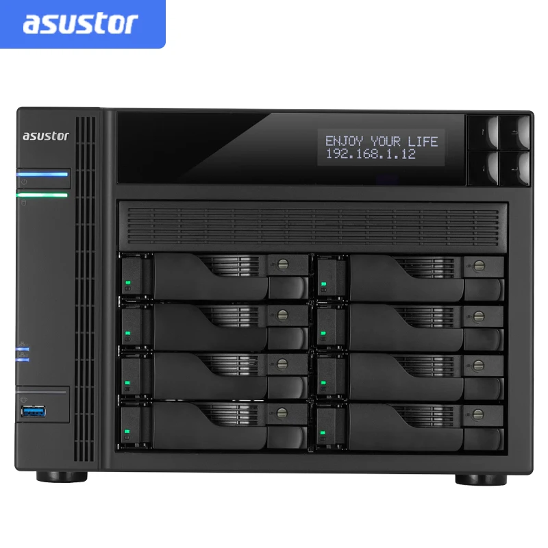 

ASUSTOR AS6208T 8-bay diskless nas, nas server nfs network storage cloud storage File server, 3 years warranty