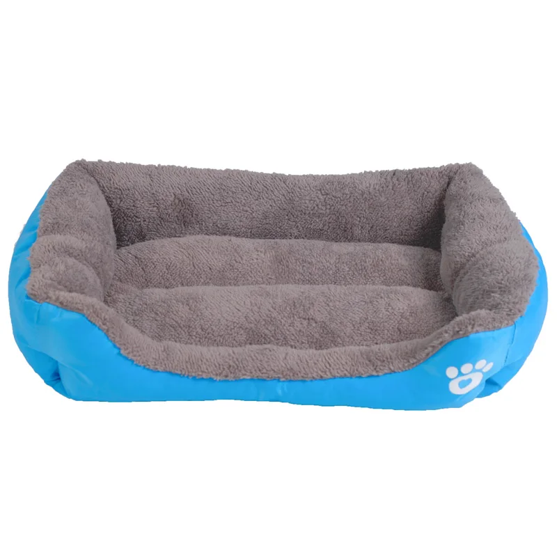 Dog Beds Paw Pet Sofa Waterproof Bottom Soft Fleece Warm Cat Bed House Petshop,L,S 45Cmx40Cmx12Cm
