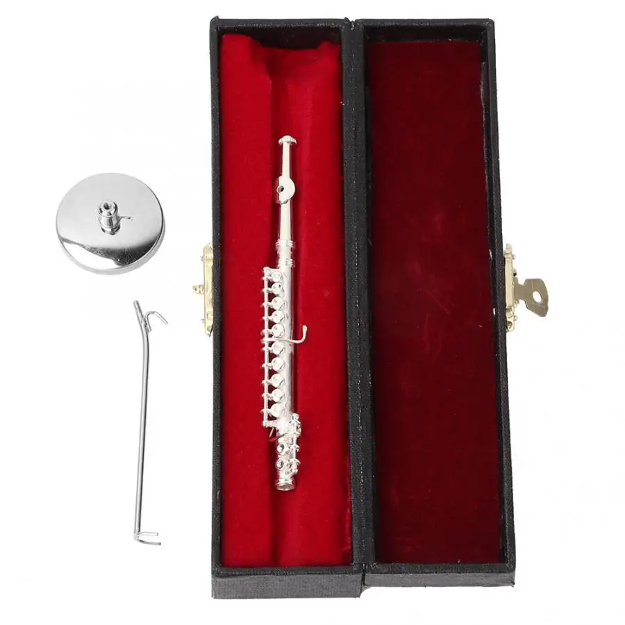 

11cm Dh Miniature Clarinet Model Miniature Wooden Musical Instruments Collection Decorative Model Musical Gifts Home Ornaments