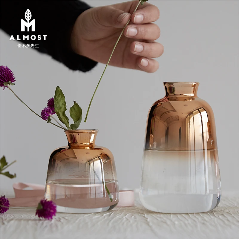 Modern style Glass Flower holder Cristal Vase Home&Wedding Decoration