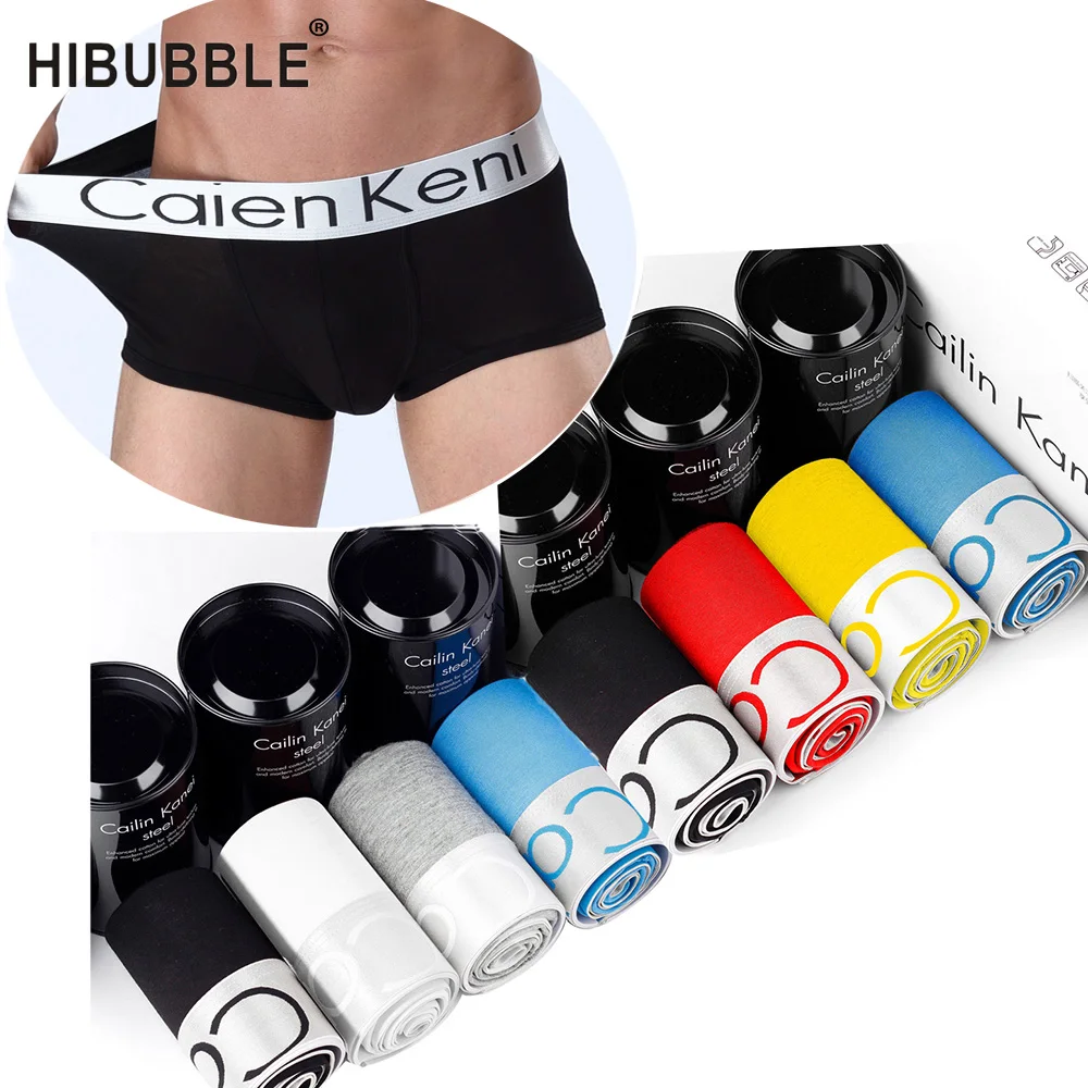 HIBUBBLE 10Pcs Comfortable Mens Underwear Boxers High Quality Boxer Men