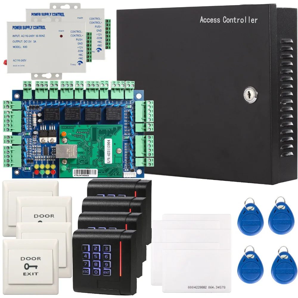 Input Voltage AC110V Network RFID Access Control Panel Kit W/ Power