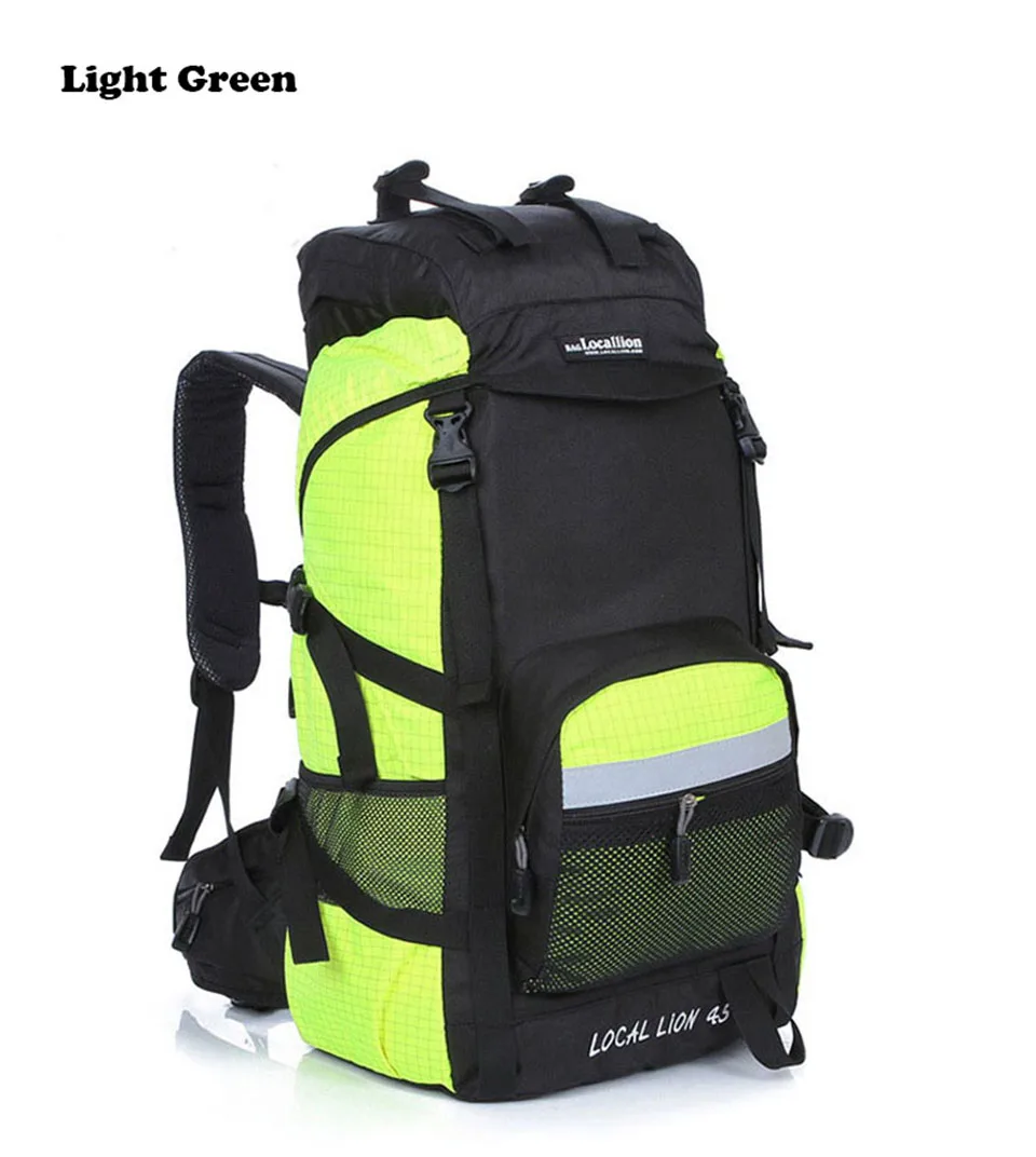 Местный рюкзак с изображением Льва 45L водостойкий походный рюкзак для альпинизма для мужчин и женщин, походная спортивная сумка, походный рюкзак