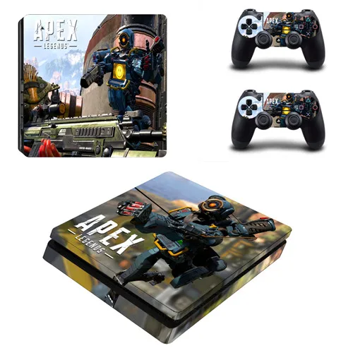 YSP4S-3436 Игра Apex Legends PS4 тонкая кожа Наклейка виниловая для консоли Playstation 4 и 2 контроллеров PS4 тонкая кожа Наклейка - Цвет: YSP4S-3436