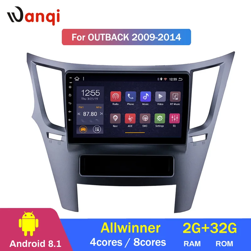 Cheap 2G RAM 32G ROM Android 8.1 Car DVD For Subaru Legacy Outback 2009-2014 GPS Radio Video Multimedia Player 2