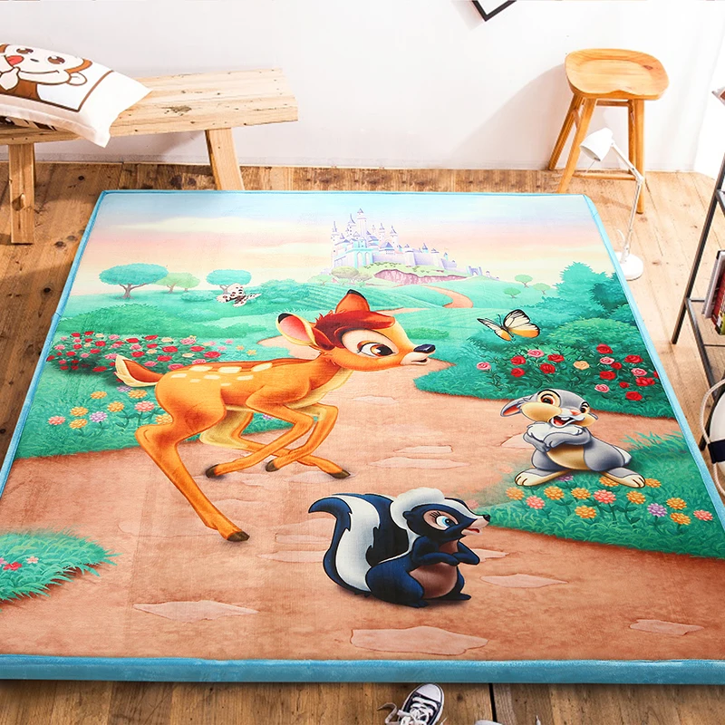 Мультфильм ковер Кристалл Пол коврик ползающий ребенок складной Йога толстый спальня чайный столик
