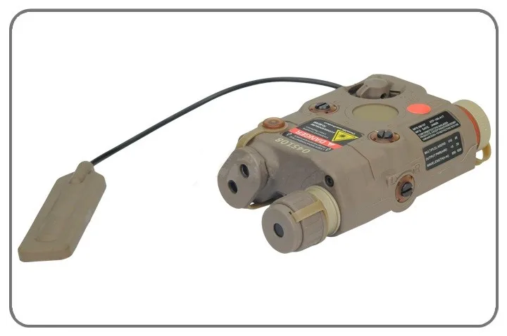 Тактический фонарь AN-PEQ-15 задний переключатель обновленная версия светодиодный Белый свет+ красный лазер с ИК линзы черный DE 0066 0067
